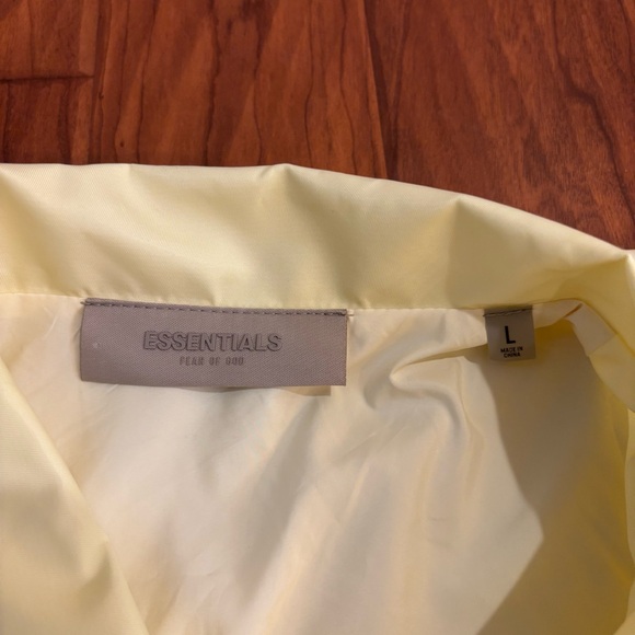 Fear of God Essentials 1977 Yellow Jacket Size Large - Picture 6 of 9